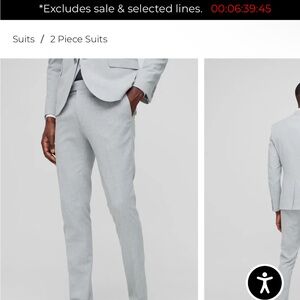 Boohoo man  Suit  pants  small pot shown in pic color of pants in pic